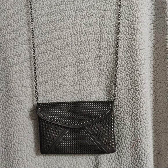 MMS Design Studio Studded Crossbody Clutch  Studded  With Chain Strap EUC - Picture 1 of 11